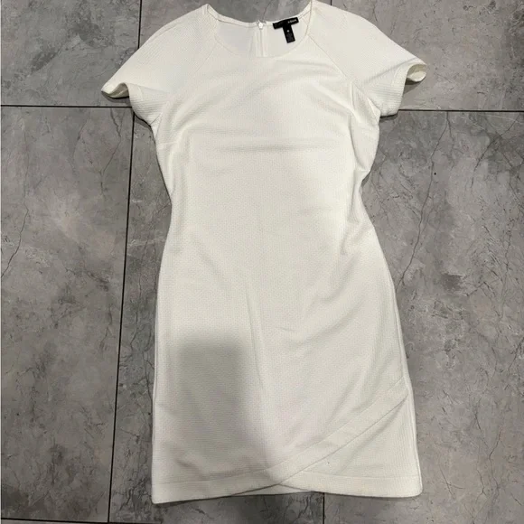 Aqua Elegant Ivory Mini Dress - Picture 1 of 3